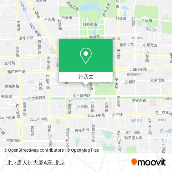 北京唐人街大厦A座地图