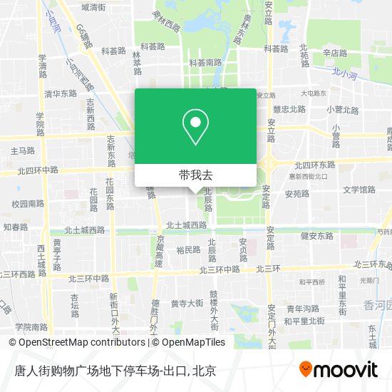 唐人街购物广场地下停车场-出口地图