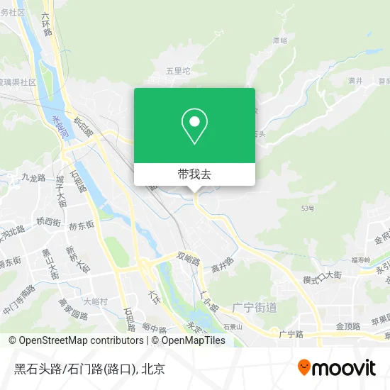 黑石头路/石门路(路口)地图