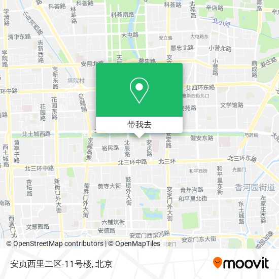安贞西里二区-11号楼地图