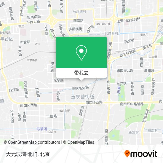 大元玻璃-北门地图