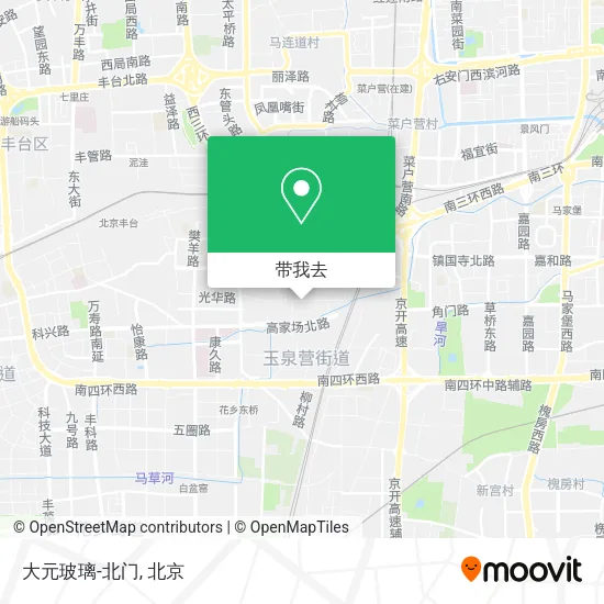 大元玻璃-北门地图