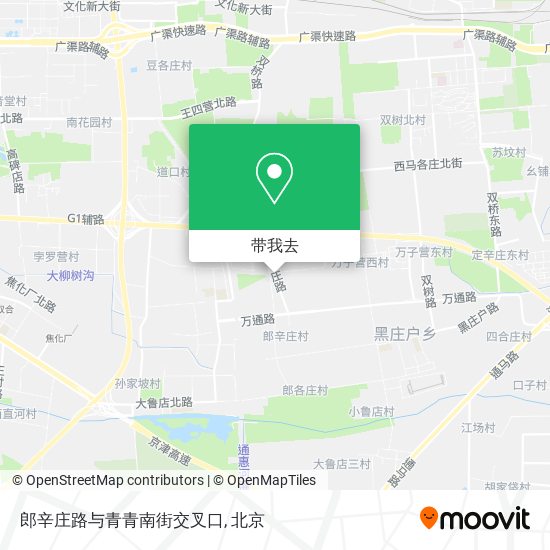 郎辛庄路与青青南街交叉口地图