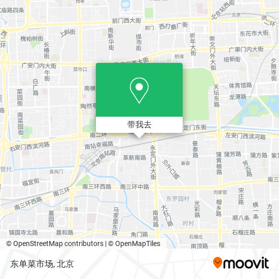 东单菜市场地图