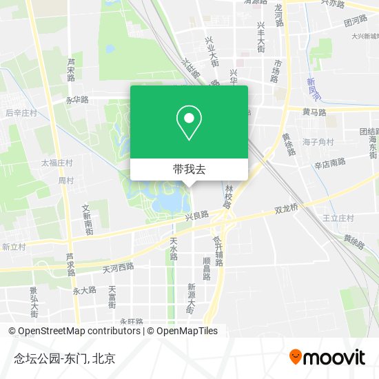 念坛公园-东门地图