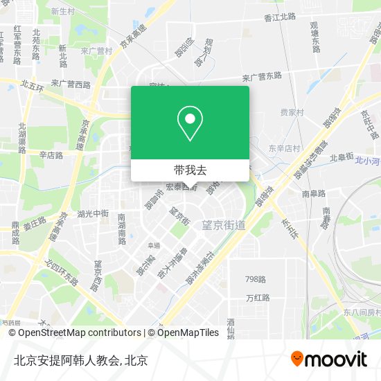 北京安提阿韩人教会地图