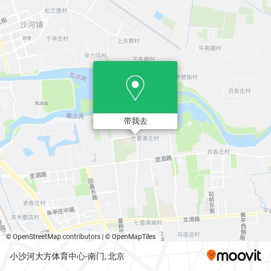 小沙河大方体育中心-南门地图