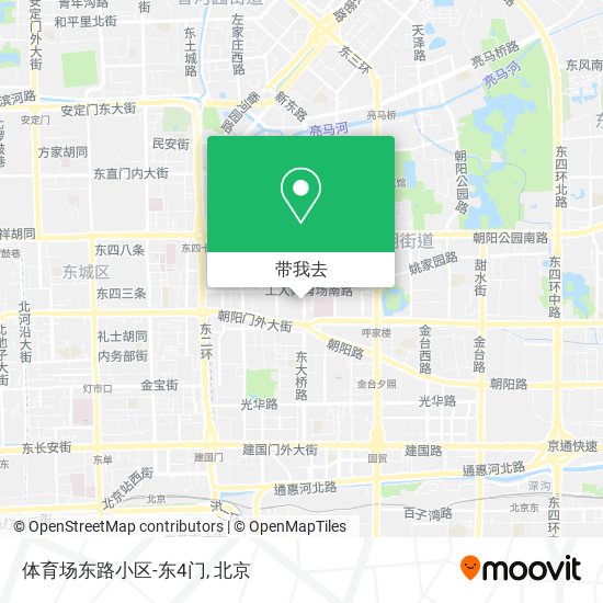 体育场东路小区-东4门地图
