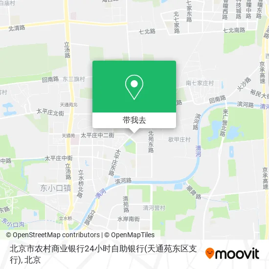 北京市农村商业银行24小时自助银行(天通苑东区支行)地图