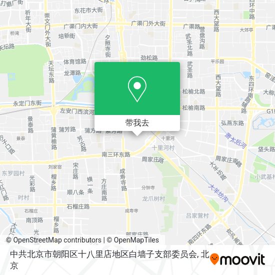 中共北京市朝阳区十八里店地区白墙子支部委员会地图