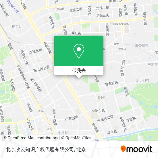 北京政云知识产权代理有限公司地图
