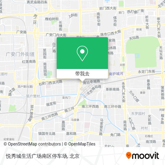 悦秀城生活广场南区停车场地图