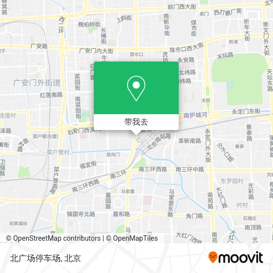 北广场停车场地图
