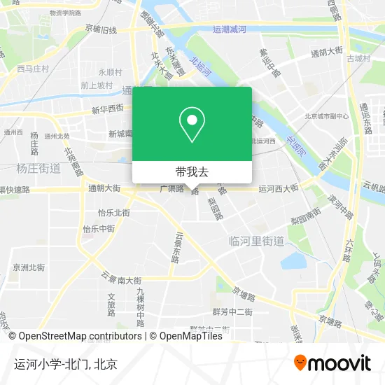 运河小学-北门地图