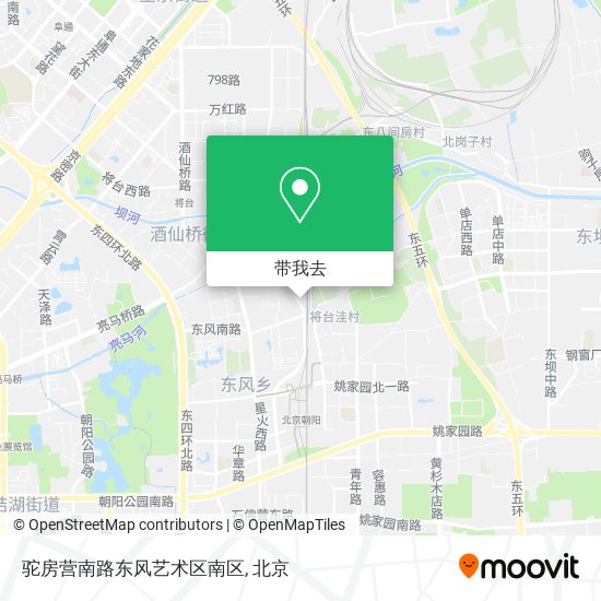 驼房营南路东风艺术区南区地图