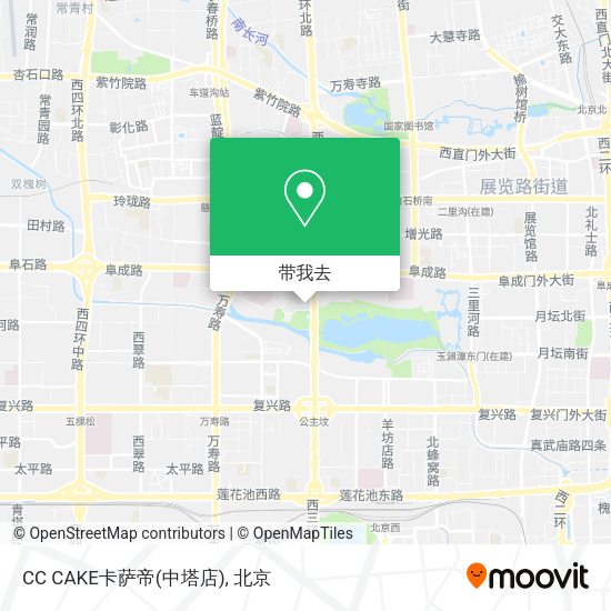 CC CAKE卡萨帝(中塔店)地图