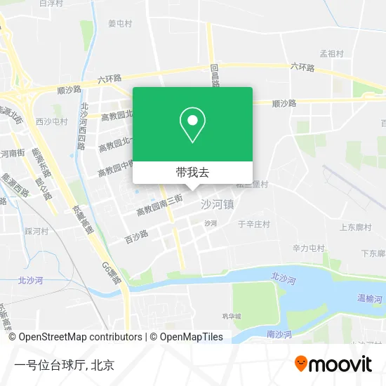 一号位台球厅地图