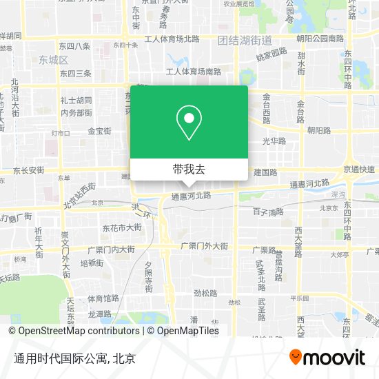 通用时代国际公寓地图