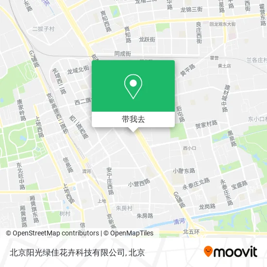 北京阳光绿佳花卉科技有限公司地图
