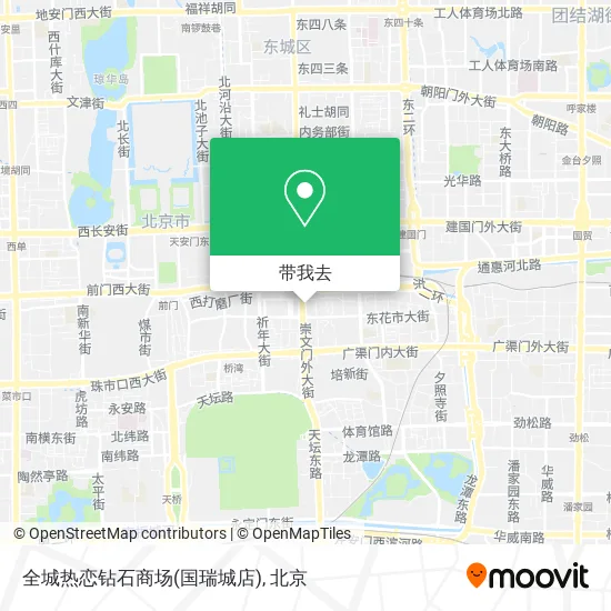 全城热恋钻石商场(国瑞城店)地图