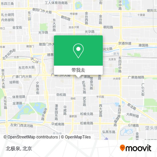 北极泉地图