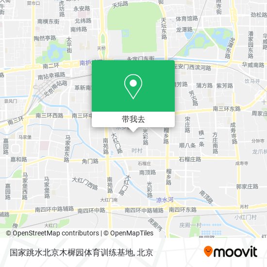 国家跳水北京木樨园体育训练基地地图