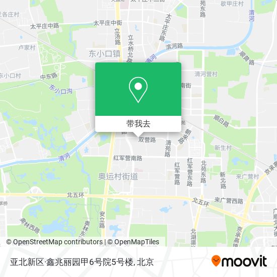 亚北新区·鑫兆丽园甲6号院5号楼地图