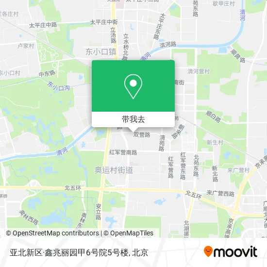 亚北新区·鑫兆丽园甲6号院5号楼地图