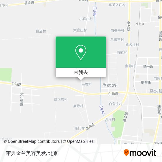 审典金兰美容美发地图