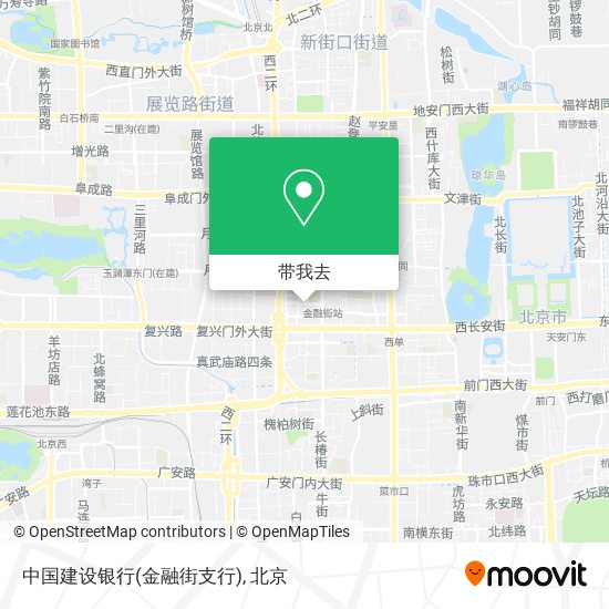 中国建设银行(金融街支行)地图
