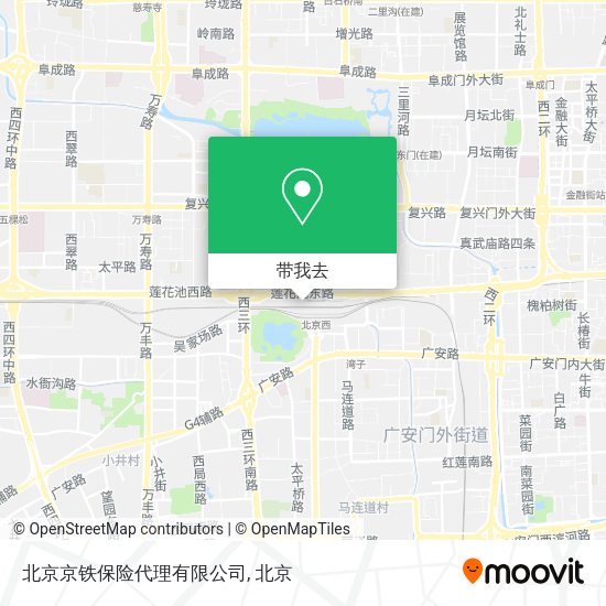 北京京铁保险代理有限公司地图
