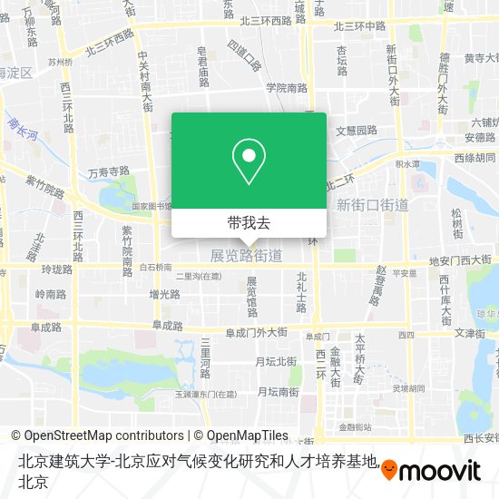 北京建筑大学-北京应对气候变化研究和人才培养基地地图