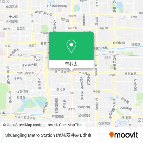 Shuangjing Metro Station (地铁双井站)地图