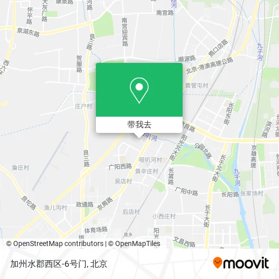 加州水郡西区-6号门地图