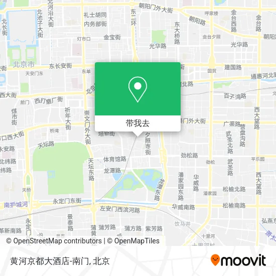 黄河京都大酒店-南门地图