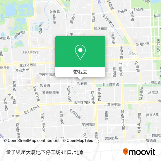 量子银座大厦地下停车场-出口地图