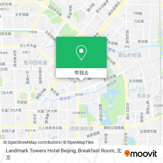 Landmark Towers Hotel Beijing, Breakfast Room地图