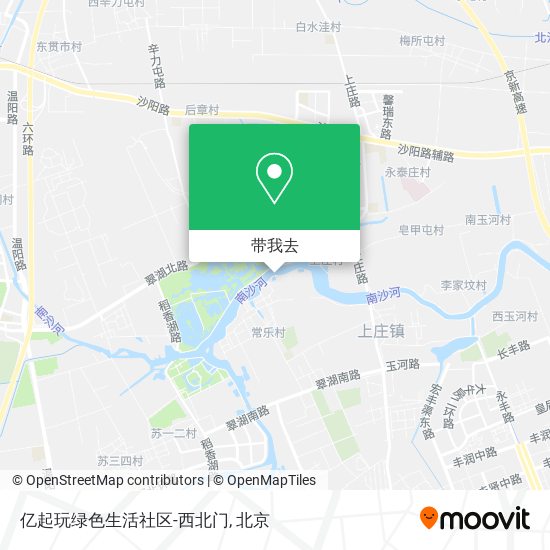 亿起玩绿色生活社区-西北门地图