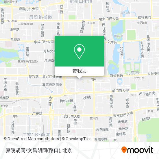 察院胡同/文昌胡同(路口)地图
