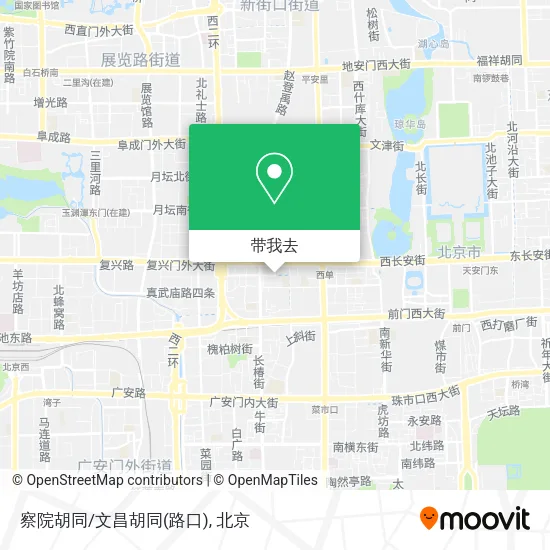 察院胡同/文昌胡同(路口)地图