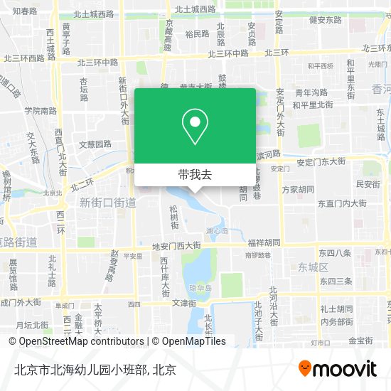 北京市北海幼儿园小班部地图