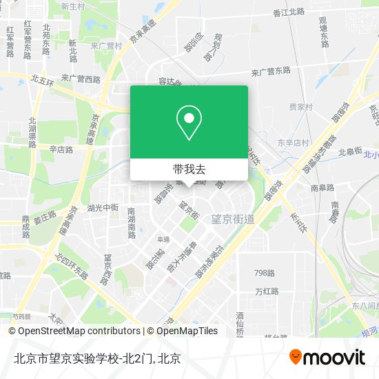北京市望京实验学校-北2门地图