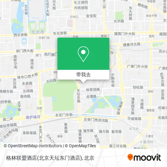 格林联盟酒店(北京天坛东门酒店)地图