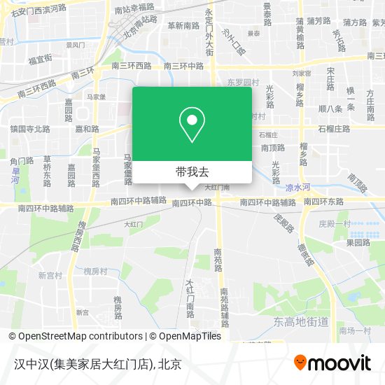 汉中汉(集美家居大红门店)地图