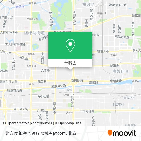 北京欧莱联合医疗器械有限公司地图