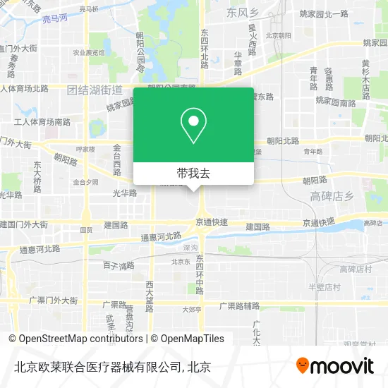 北京欧莱联合医疗器械有限公司地图
