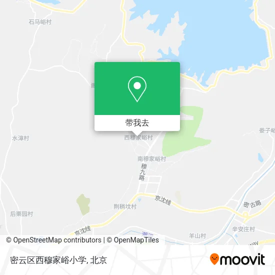 密云区西穆家峪小学地图