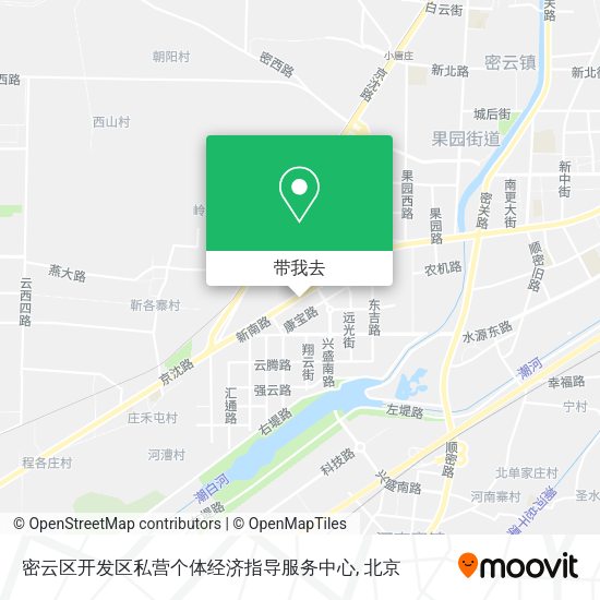 密云区开发区私营个体经济指导服务中心地图