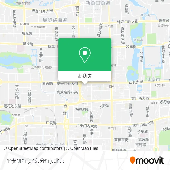 平安银行(北京分行)地图