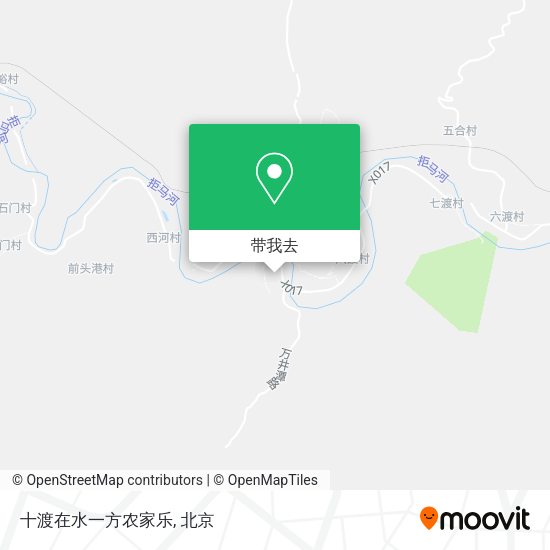 十渡在水一方农家乐地图